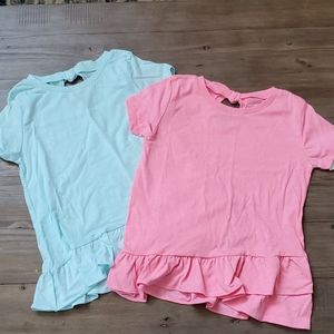 Girls Sparkly Ruffle Shirts